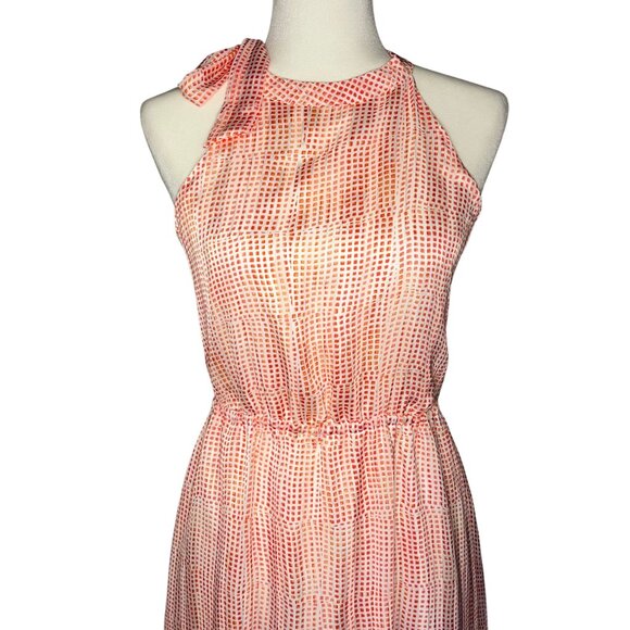 Banana Republic Red & White Geometric Maxi Dress – NWT, Size XS - Picture 4 of 10